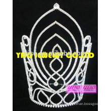 rhinestone colorful real diamond queen style tiara crown